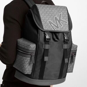 Michael Kors Cooper Travel Hiking Backpack Bag Black